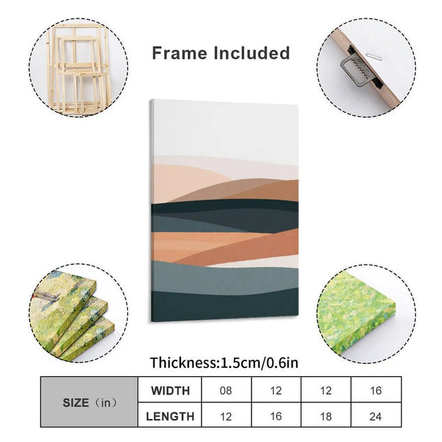 Art Deco Framed Canvas Mural