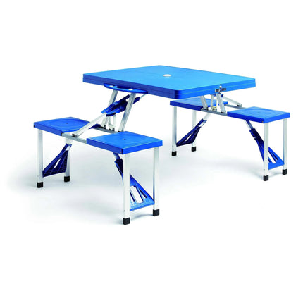 Foldable 4-Seat Outdoor Table and Chair Set