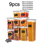 Transparent 9pcs / 3-6L