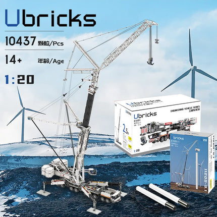 Ubricks E1001 10,437-Piece Mobile Crane Building Set