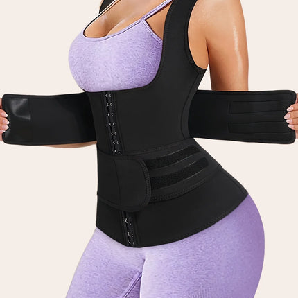 Women's Double-Belt Waist Shaping Vest