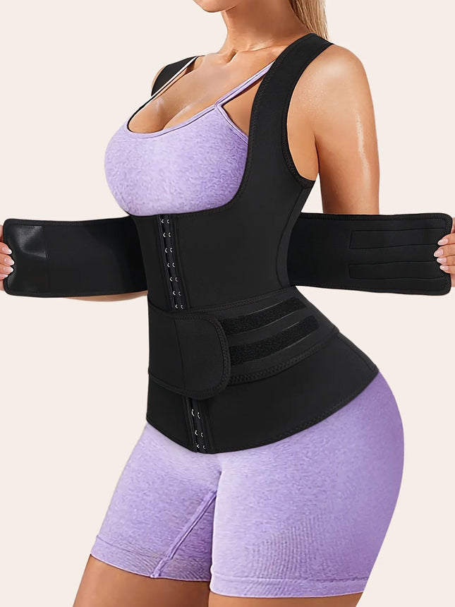Women's Double-Belt Waist Shaping Vest