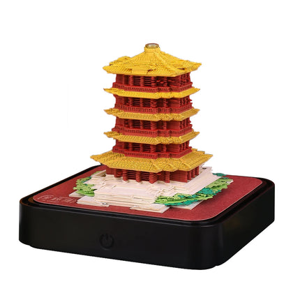 2027 Yellow Crane Tower 3D Paper-Cut Calendar