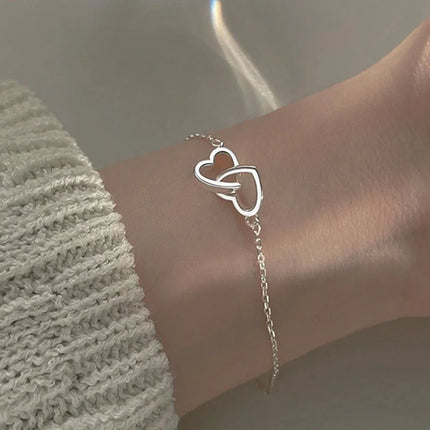 Beiver Heart-to-Heart Bangle Bracelet