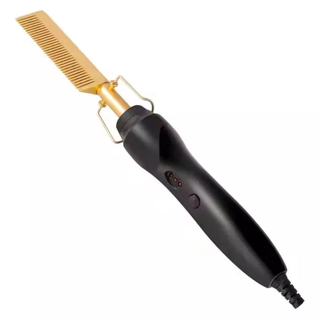 Portable Adjustable-Heat Electric Hot Comb