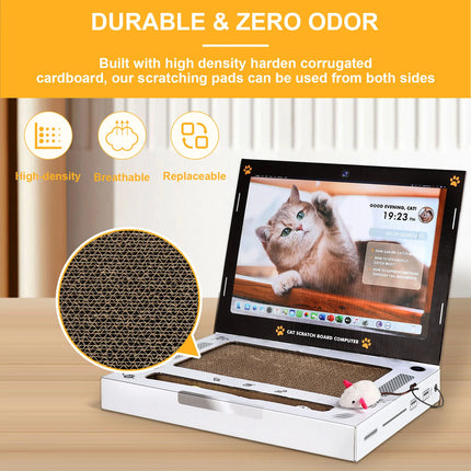 Laptop-Shaped Cat Scratching Board