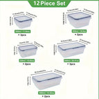Transparent 12pcs