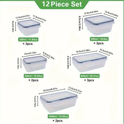 Stackable Produce & Food Storage Container Set