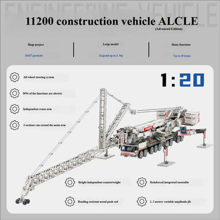 Ubricks E1001 10,437-Piece Mobile Crane Building Set