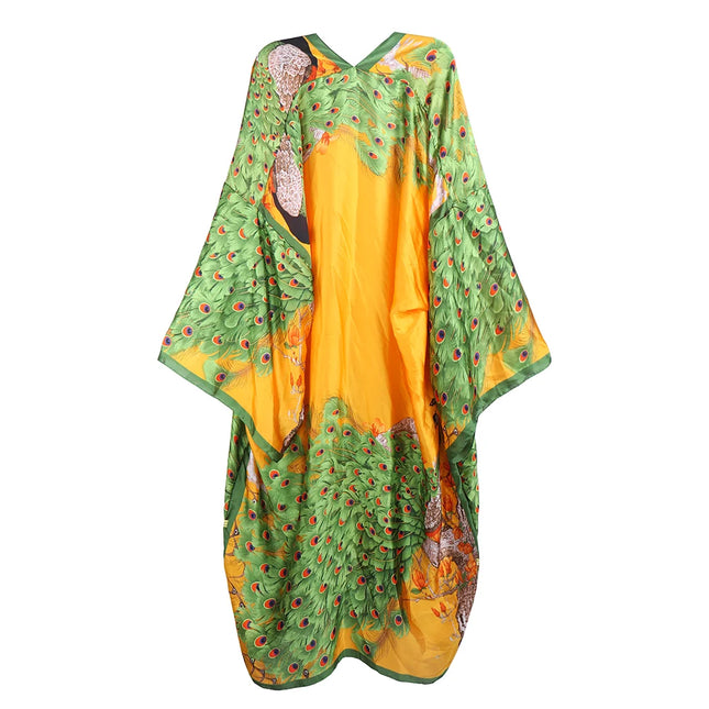 Women’s Luxury Satin Kaftan Robe – Plus Size