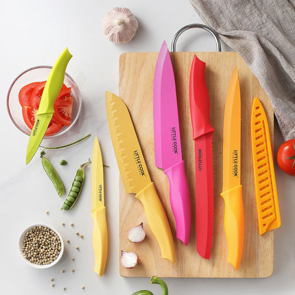Little Cook ColorNest 6-Piece Kitchen Knife Set
