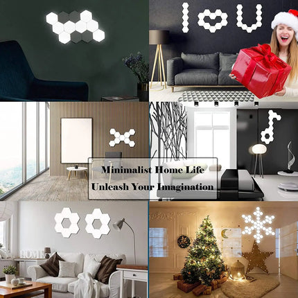 Modular Hexagonal LED Touch Wall Lights
