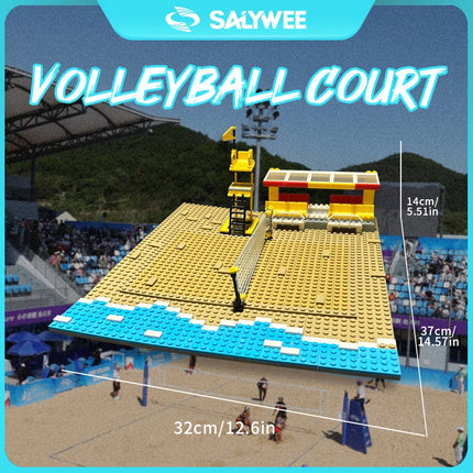 DIY Sports Field Building Block Scene Set