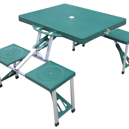 Foldable 4-Seat Outdoor Table and Chair Set