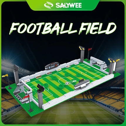 DIY Sports Field Building Block Scene Set