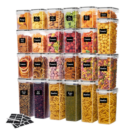 Stackable Airtight Dry Food Storage Container Set