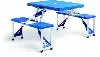 Foldable 4-Seat Outdoor Table and Chair Set