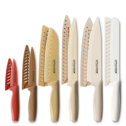 Little Cook ColorNest 6-Piece Kitchen Knife Set