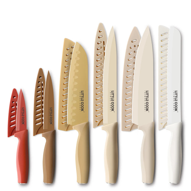 Little Cook ColorNest 6-Piece Kitchen Knife Set