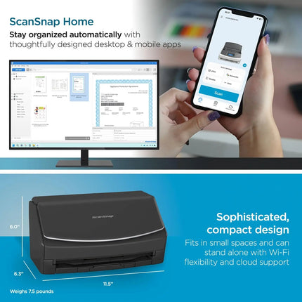 Fujitsu ScanSnap iX1600 Wireless Document Scanner