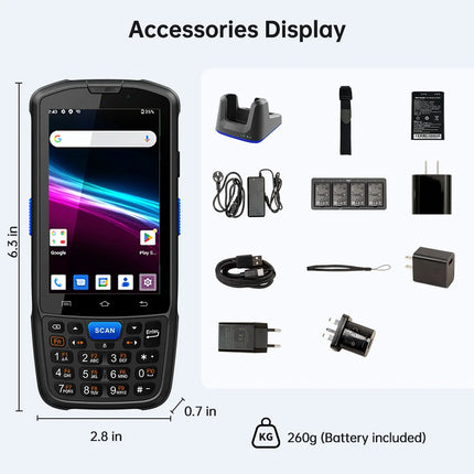 F7 Android 14 Handheld PDA Barcode Scanner