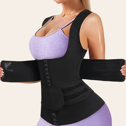 Women's Double-Belt Waist Shaping Vest