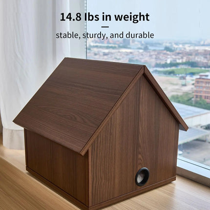 Wooden Indoor Cat House with Ventilated Roof
