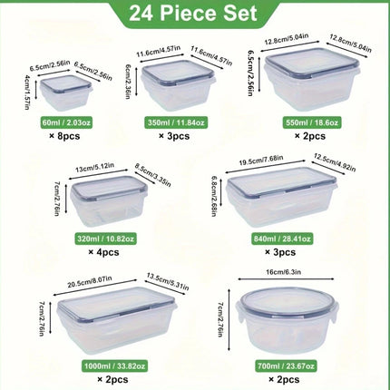 Stackable Produce & Food Storage Container Set