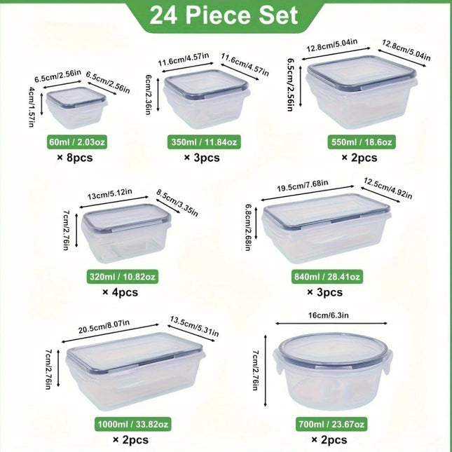 Stackable Produce & Food Storage Container Set