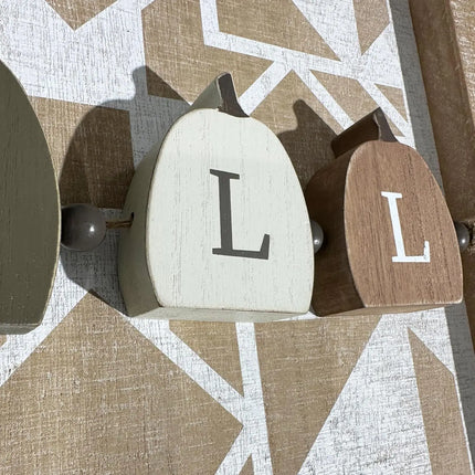 Fall Pumpkin Table Signs with Beads and Tassels — 4-Piece