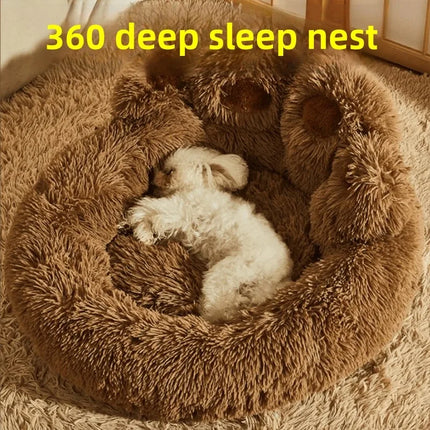 All-Season Plush Pet Bed for Dogs & Cats