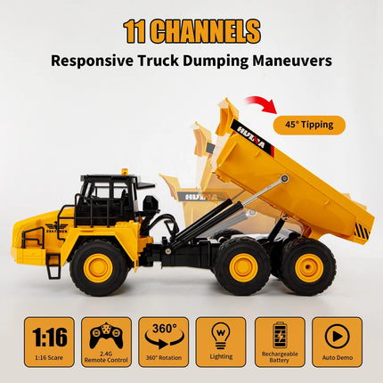 Huina 1553 1:16 RC Articulated Dump Truck
