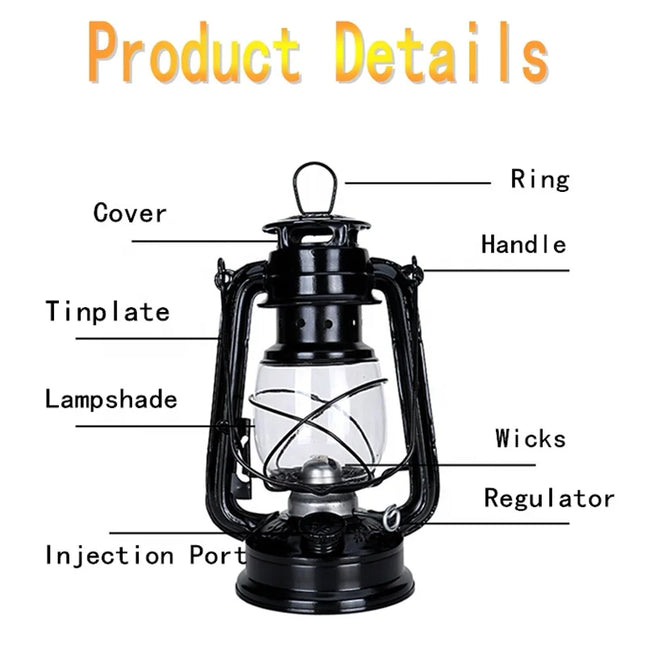 Dimmable Retro-Style LED Lantern