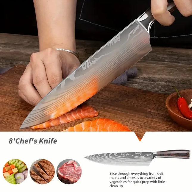 Cascadia Hearth Premium Japanese-Style Kitchen Knife Set