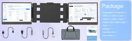 S2 14-Inch Triple-Screen Laptop Monitor Extender