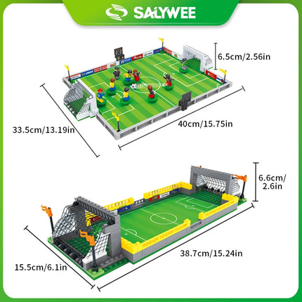 DIY Sports Field Building Block Scene Set