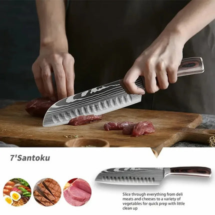Cascadia Hearth Premium Japanese-Style Kitchen Knife Set