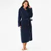 Women’s Embroidered Fleece Sleepwear Robe