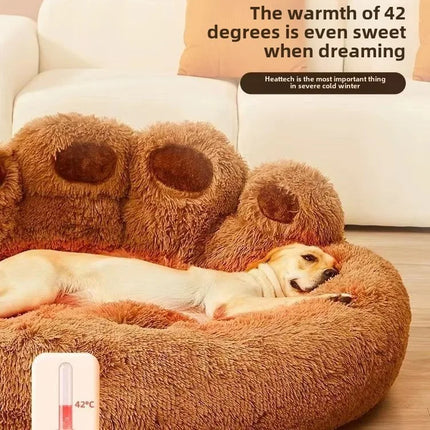 All-Season Plush Pet Bed for Dogs & Cats