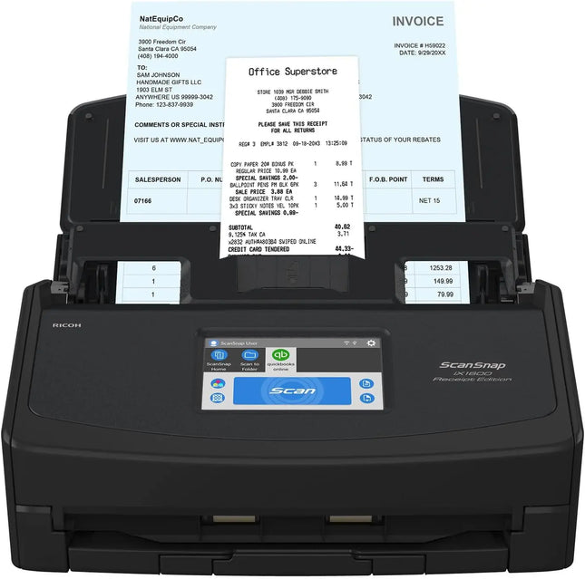 Fujitsu ScanSnap iX1600 Wireless Document Scanner