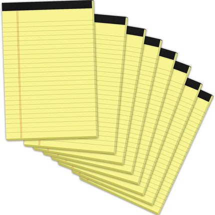 8.5 × 11-Inch Wide-Ruled Legal Pads — 48-Pack