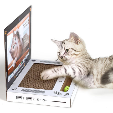 Laptop-Shaped Cat Scratching Board
