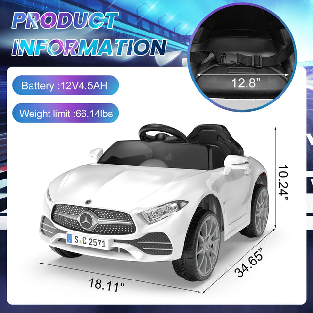 12V Kids' Ride-On Car with Remote Control