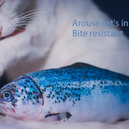 USB-Rechargeable Moving Fish Catnip Toy