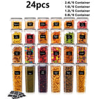 Transparent 24pcs / 6 - 10 L