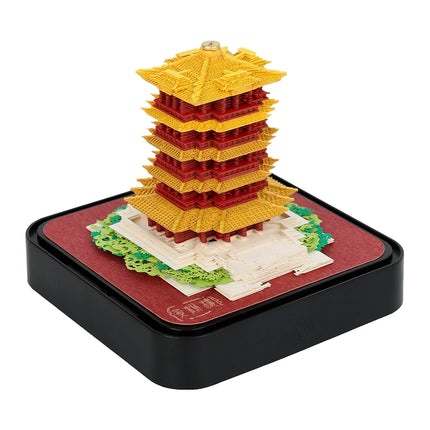 2027 Yellow Crane Tower 3D Paper-Cut Calendar