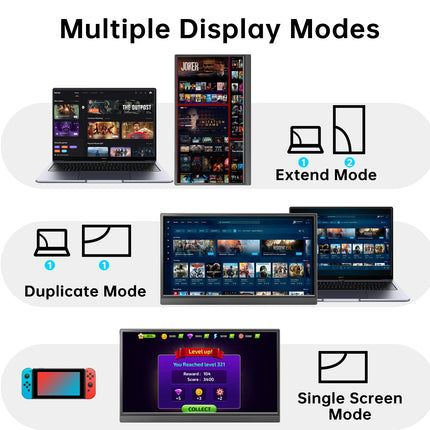 15.6-Inch FHD IPS USB-C Portable Monitor