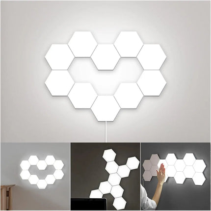 Modular Hexagonal LED Touch Wall Lights