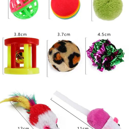 Cat Tunnel and Plush Mouse Toy Set