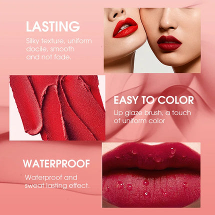 Langmanni Heart-Shaped Lip Gloss Set — 12 Colors